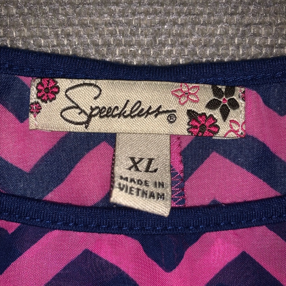 Chevron silk girls shirt